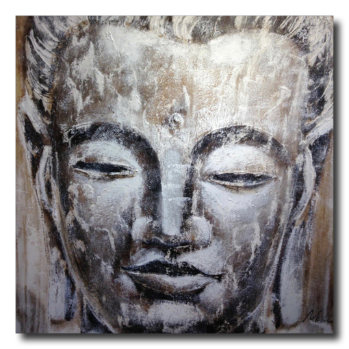 Maalaus Buddhan kanssa