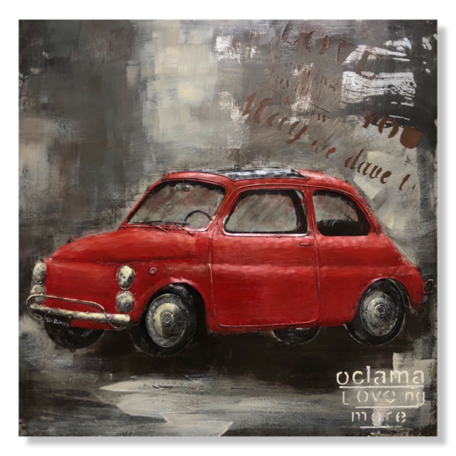 Taideteos Fiat 500:lla