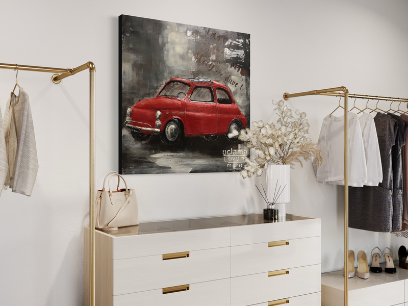 Taideteos Fiat 500:lla