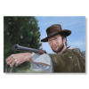 Maalaus Clint Eastwoodin kanssa