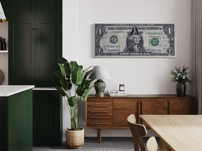 Kangas dollarin setelillä