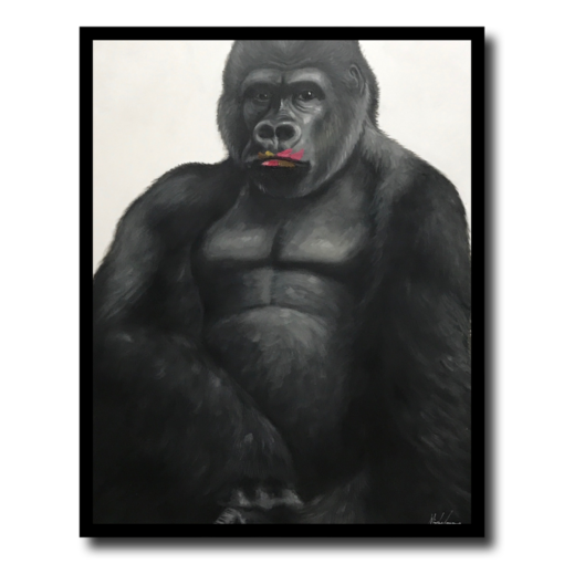Maalaus gorillalla