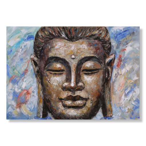 Maalaus Buddhan kanssa