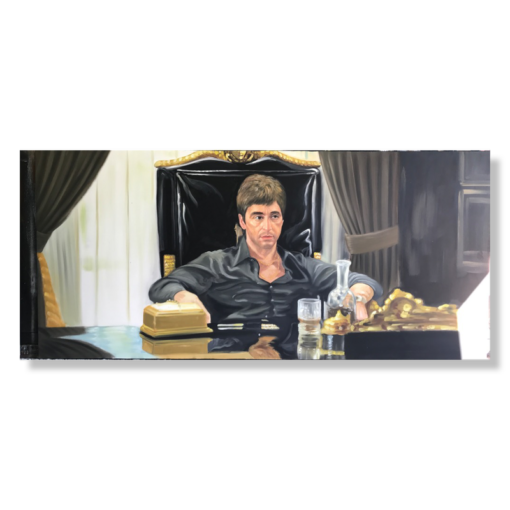 Maalaus, jossa scarface
