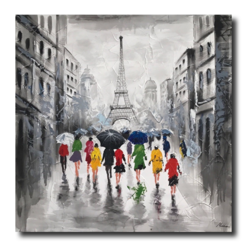 Maalaus Eiffel-tornista