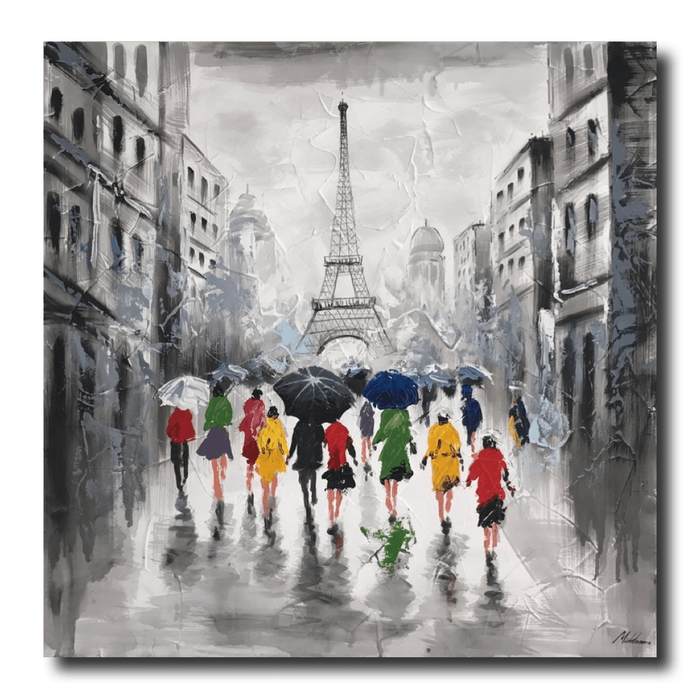 Maalaus Eiffel-tornista