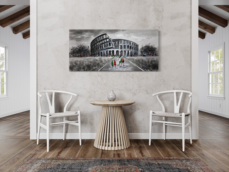 Maalaus Colosseumista Italiassa