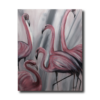 Maalaus flamingoilla
