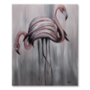 Maalaus flamingoilla