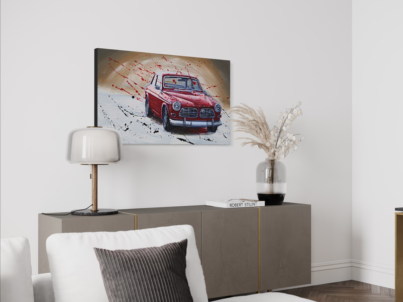 Maalaus Volvo Amazonilla