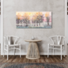 A painting with trees