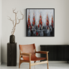 Een abstract schilderij
