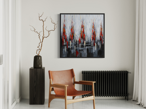 Een abstract schilderij