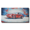 Maalaus, joka on inspiroitunut Porschen klassisesta autosta 911.