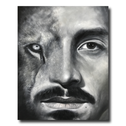 Maalaus Zlatan Ibrahimovicista.