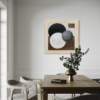 Abstrakti maalaus geometrisillä muodoilla