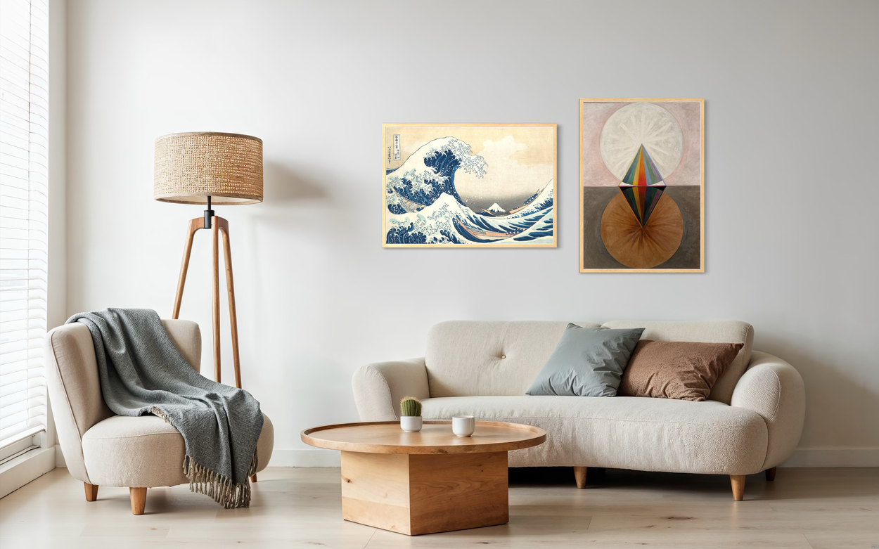 Spiritual Wave – Poster Collection | Hilma af Klint & Hokusai | Kunstlageret